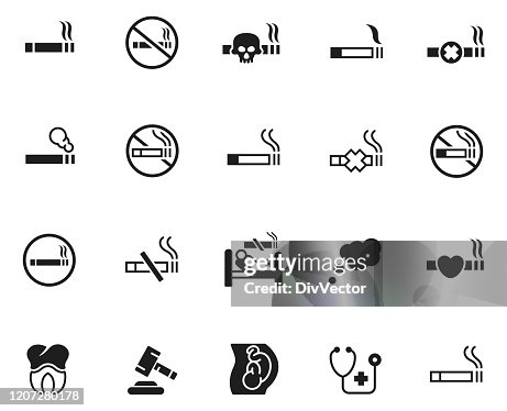 Smoking Cigarette icon vector illustration Smoking Cigarette icon vector illustration