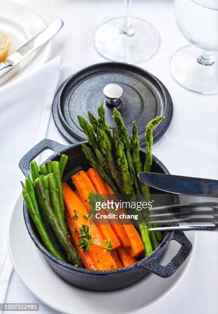 steam mixed vegetables pot - steamed stock pictures, royalty-free photos & images