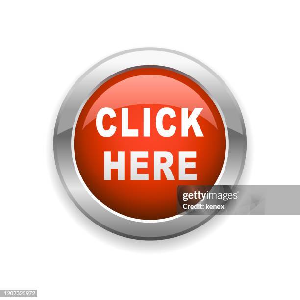 click here glossy icon - toggle switch icon stock illustrations