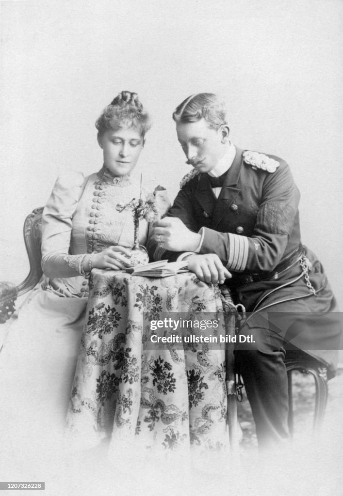 Prince Henry of Prussia with his wife Princess Irene of Hesse and by Rhine