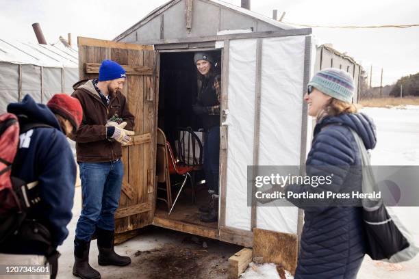 Danielle Frechette, with the Department of Marine Resources, Jeremy Cluchey, Molly Payne Wynne, both with The Nature Conservancy, and Sarah Kirn,...