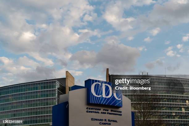 The Centers for Disease Control and Prevention headquarters stands in Atlanta, Georgia, U.S, on Saturday, March 14, 2020. As the novel coronavirus...