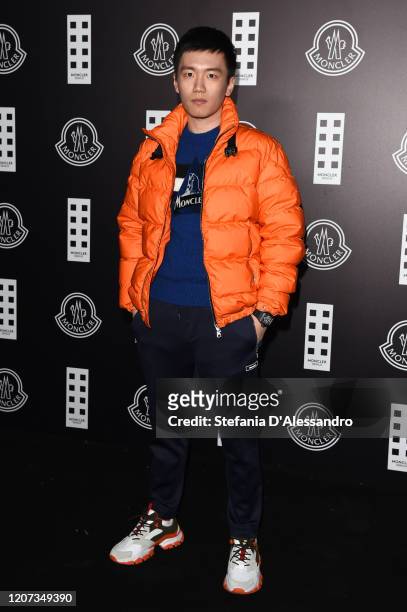 Steven Zhang attends the Moncler fashion show on February 19, 2020 in Milan, Italy.