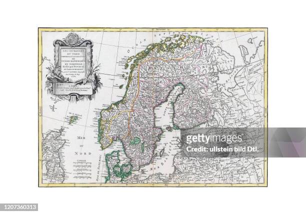 Skandinavien 1762. Aus: Atlas moderne ou collection de cartes sur toutes les parties du globe terrestre par plusieurs auteurs. Paris 1791 2:2