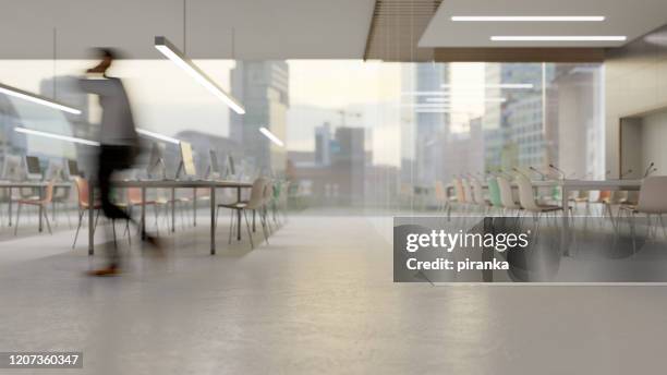 empty modern office - empty office one person stock pictures, royalty-free photos & images