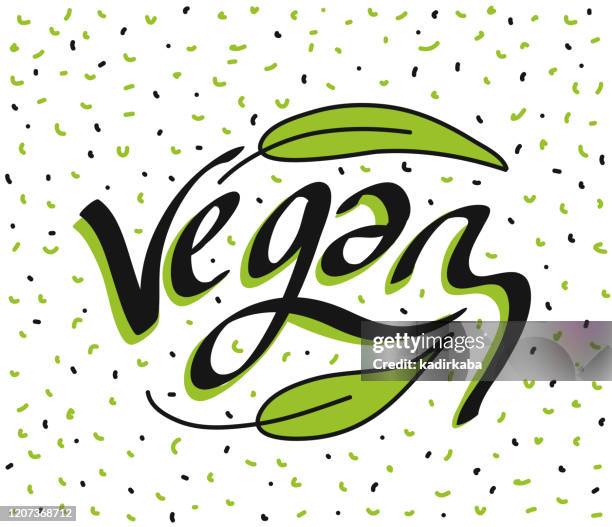 vegan organic product icons vector illustration symbol design element - plant based stock illustrations