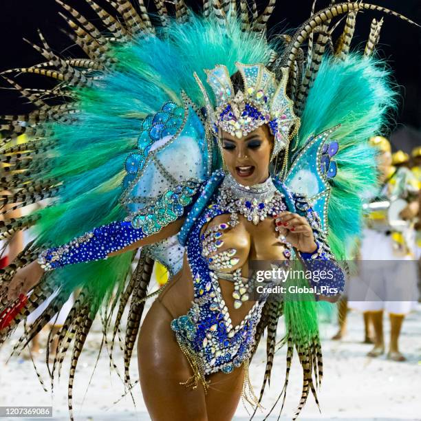 la bellezza al carnevale brasiliano - samba foto e immagini stock