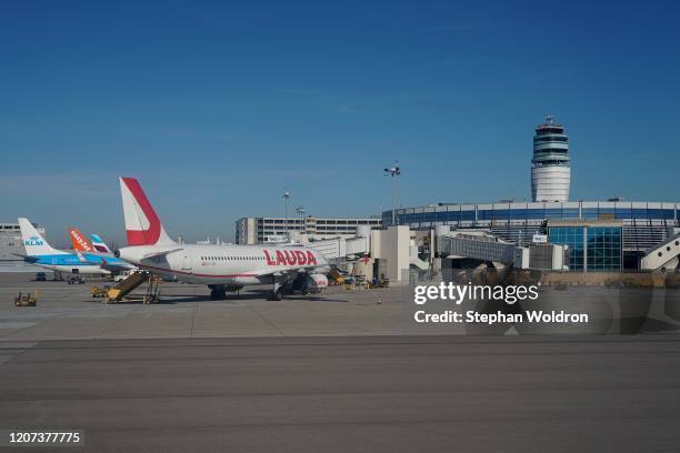 Lauda Motion Airplane on MARCH 16, 2020 in Vienna, Austria.