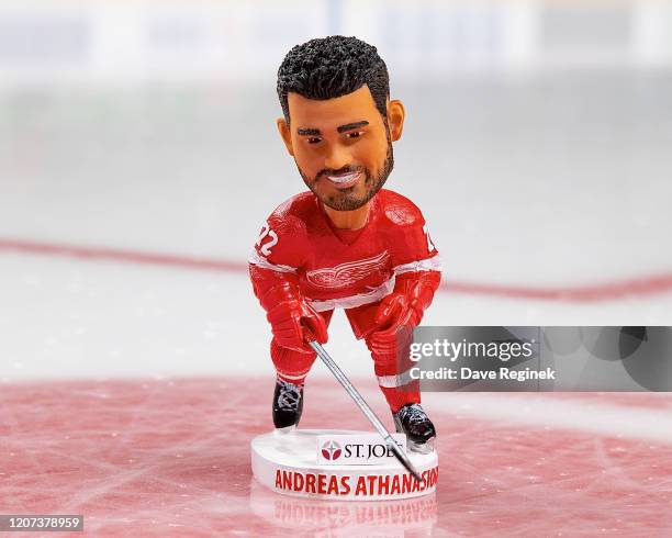 The first 10,000 fans at tonight"u2019s game will receive a Andreas Athanasiou of the Detroit Red Wings bobble head prior to an NHL game against the...