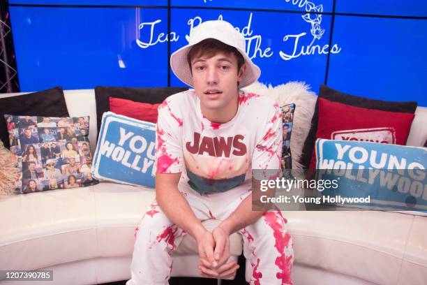 Cameron Dallas visits the Young Hollywood Studio on February 19, 2020 in Los Angeles, California.