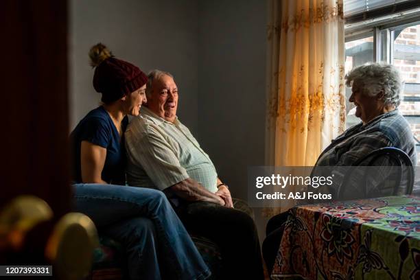 portrait of a portuguese family. - woman home with sick children stock pictures, royalty-free photos & images