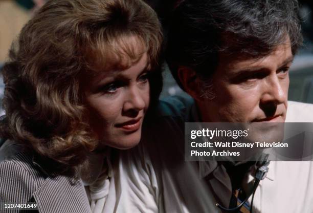 Sandra Dee, Robert Culp appearing in the ABC tv movie 'Houston, We've Got a Problem'.