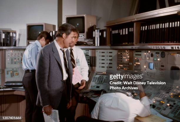 Gary Collins, Robert Culp, Ed Nelson appearing in the ABC tv movie 'Houston, We've Got a Problem'.