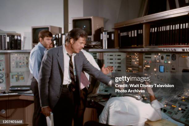 Gary Collins, Robert Culp appearing in the ABC tv movie 'Houston, We've Got a Problem'.