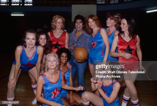 Julie Newmar, Erik Estrada, Tina Louise, Ann Meyers, Barbara Steele, Camilla Sparv, Jadie David, Deanna Mollner appearing in coverage of charity...