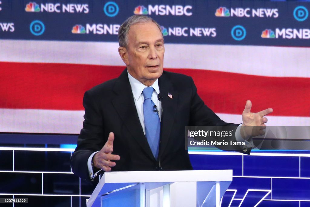 Democratic Presidential Candidates Debate In Las Vegas Ahead Of Nevada Caucuses