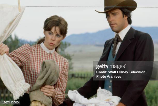 Susan Blanchard, Charles Frank appearing in the ABC tv movie 'The New Maverick'.