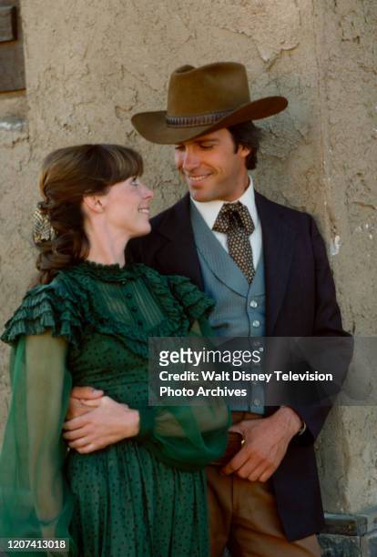 Susan Blanchard, Charles Frank appearing in the ABC tv movie 'The New Maverick'.