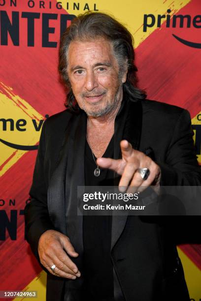 Al Pacino attends the World Premiere Of Amazon Original "Hunters" at DGA Theater on February 19, 2020 in Los Angeles, California.