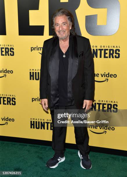 Al Pacino attends the premiere of Amazon Prime Video's "Hunters" at DGA Theater on February 19, 2020 in Los Angeles, California.