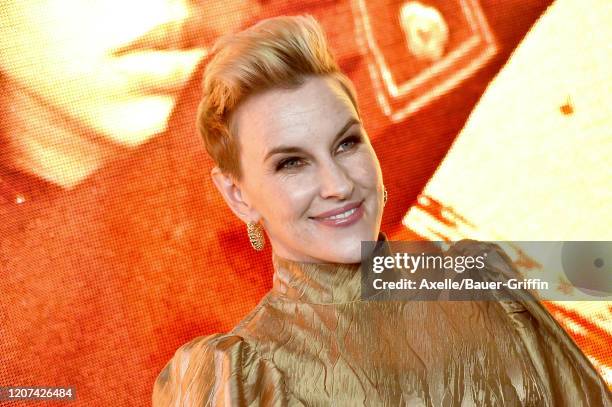 Kate Mulvany attends the premiere of Amazon Prime Video's "Hunters" at DGA Theater on February 19, 2020 in Los Angeles, California.