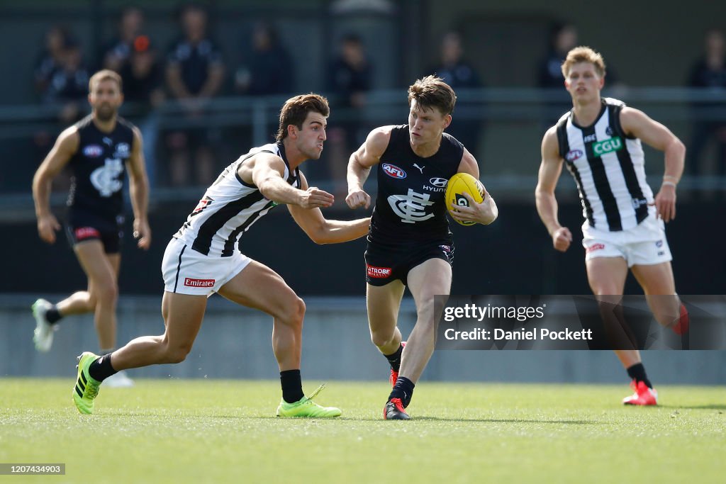 Carlton v Collingwood AFL Practice Match