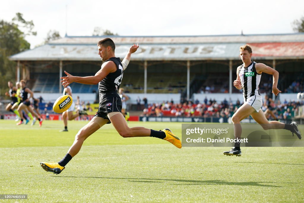 Carlton v Collingwood AFL Practice Match