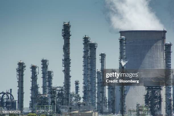 Vapour rises from the cooling towers of the Sasol Ltd. Secunda coal-to-liquids plant in Mpumalanga, South Africa, on Monday, Feb. 3, 2020. At 56.5...