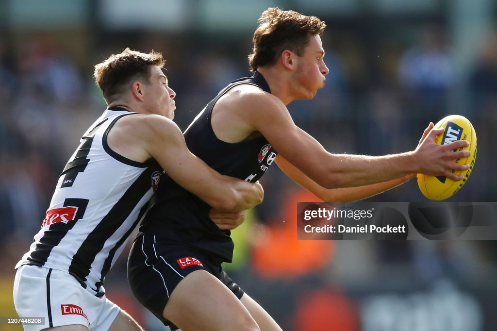 Carlton v Collingwood AFL Practice Match