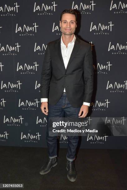 Alosian Vivancos poses for photo during the black carpet of La Nuit by Sofitel at Av. Paseo De La Reforma on February 19, 2020 in Mexico City, Mexico.