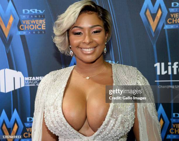 Boity Thulo during the 3rd DSTV Mzansi Viewers Choice Awards at the Ticketpro Dome on March 14, 2020 in Johannesburg, South Africa. The DStv Mzansi...