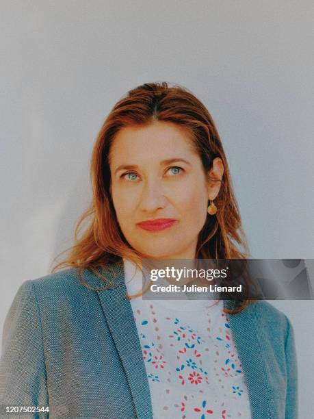 Actress Emmanuelle Devos poses for a portrait on May, 2018 in Cannes, France. .