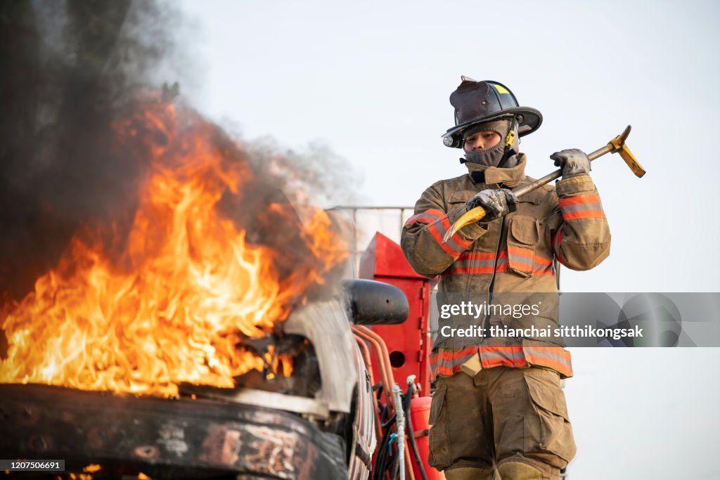 Rescuing from Fired car