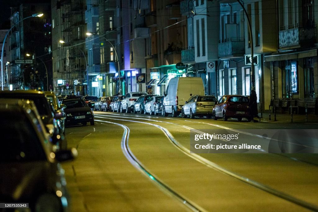 Coronavirus - deserted street in Berlin