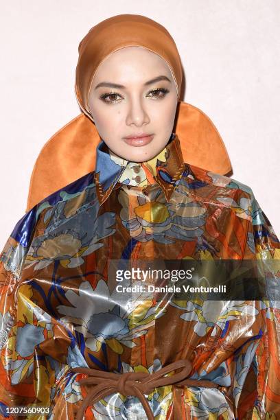 Neelofa attends the Fendi fashion show on February 20, 2020 in Milan, Italy.