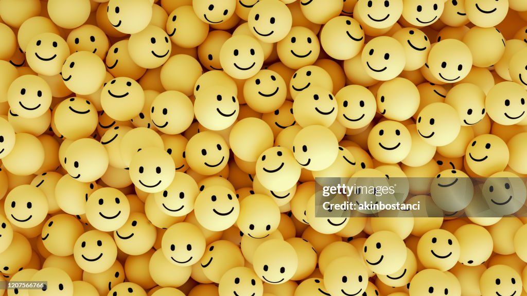 3D Emoji mit Smiley Gesicht