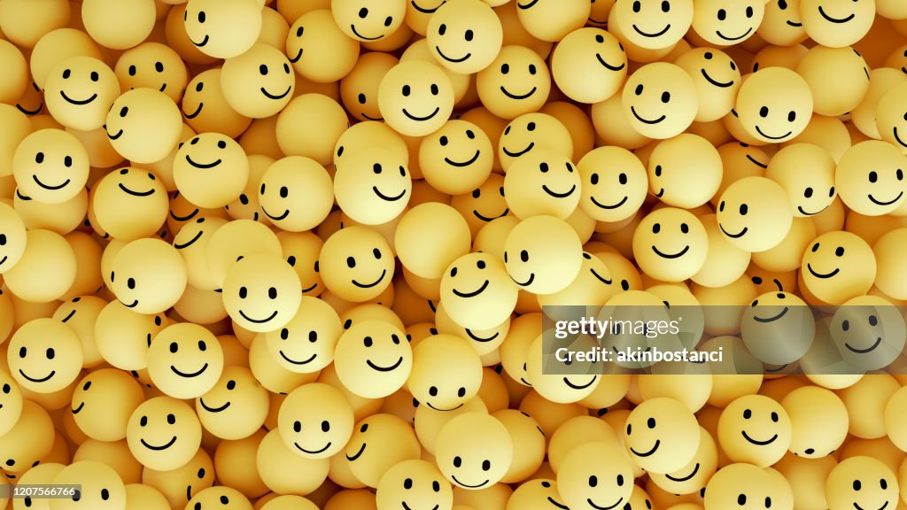 Emoji 3D con cara sonriente