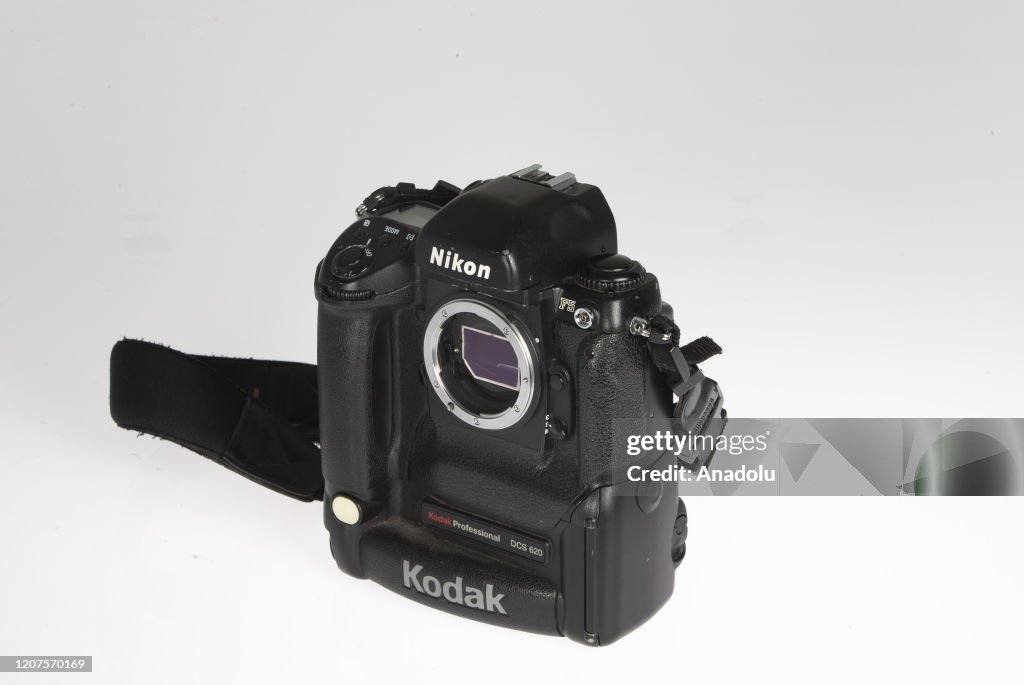 A Nikon F5 Kodak DCS 620 brand camera is seen in Ankara, Turkey on