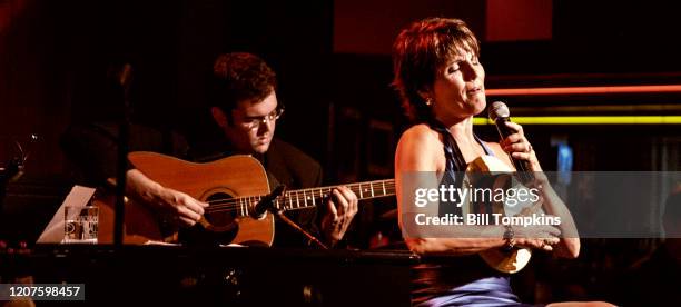 July 16: MANDATORY CREDIT Bill Tompkins/Getty Images Desi Arnaz Jr and Lucie Arnaz, the children of Desi Arnaz and Lucille Ball performing on July...