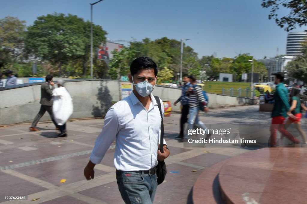 People Take Precautions As Coronavirus COVID 19 Spread In India