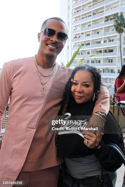 Rapper T.I. And Tameka "Tiny" Harris attend META - Convened by BET Networks at The Edition Hotel on February 20, 2020 in Los Angeles, California.