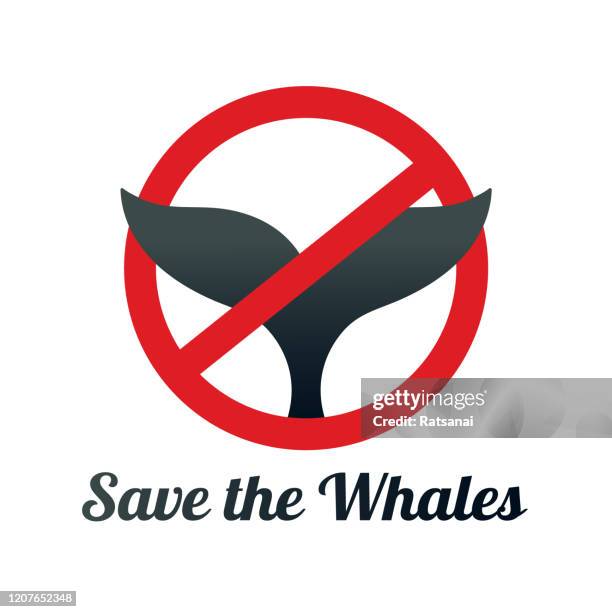 save the whales - whale isolated stock illustrations