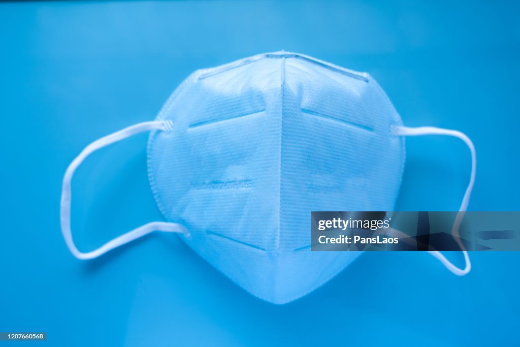 Blue N95 medical mask