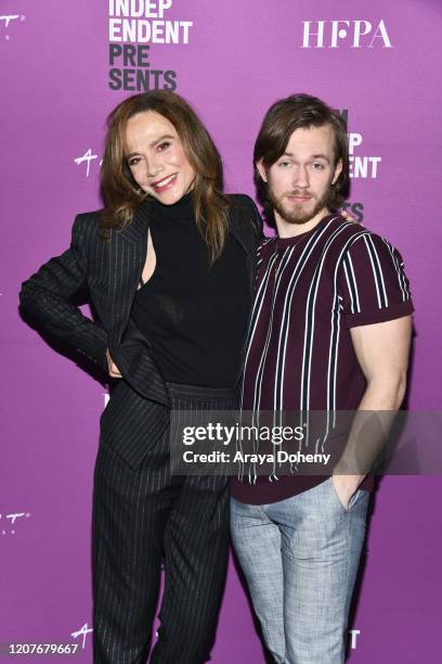 Lena Olin and Greg Austin at Film Independent Screening Series Presents "Hunters" at ArcLight Culver City on February 20, 2020 in Culver City,...