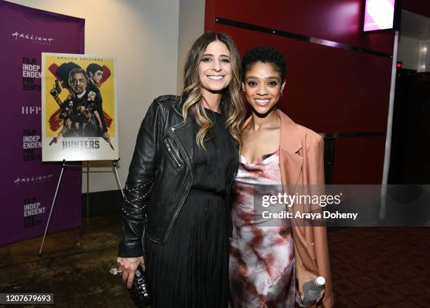 Nikki Toscano and Tiffany Boone at Film Independent Screening Series Presents "Hunters" at ArcLight Culver City on February 20, 2020 in Culver City,...