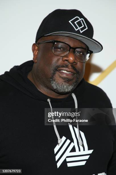 Cedric The Entertainer attend the Eddie Murphy X ARTUS Gallery Exhibition Opening Night at East Angel Gallery on February 20, 2020 in Los Angeles,...