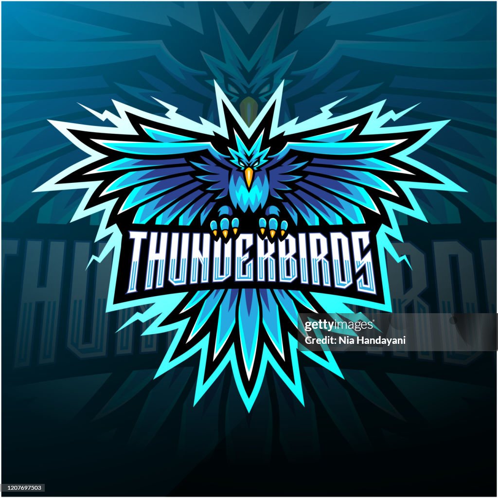 Thunderbirds Computer Graphics Thunder Birds Esport Mascot Logo Design High-Res Vector Graphic - Getty ...