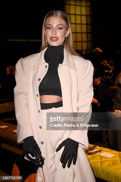 Jessica Goicoechea attends the Tod's fashion show on February 21, 2020 in Milan, Italy.
