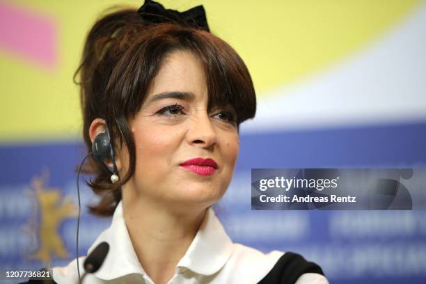 Erica Rivas is seen at the "The Intruder" press conference during the 70th Berlinale International Film Festival Berlin at Grand Hyatt Hotel on...