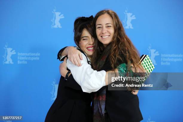 Erica Rivas and director Natalia Meta attend the "The Intruder" photo call during the 70th Berlinale International Film Festival Berlin at Grand...